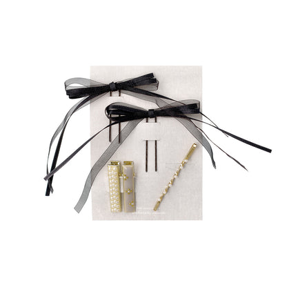 ヘアアレンジセット 5個セット（リボンUピン/ミニクリップ/ピン）