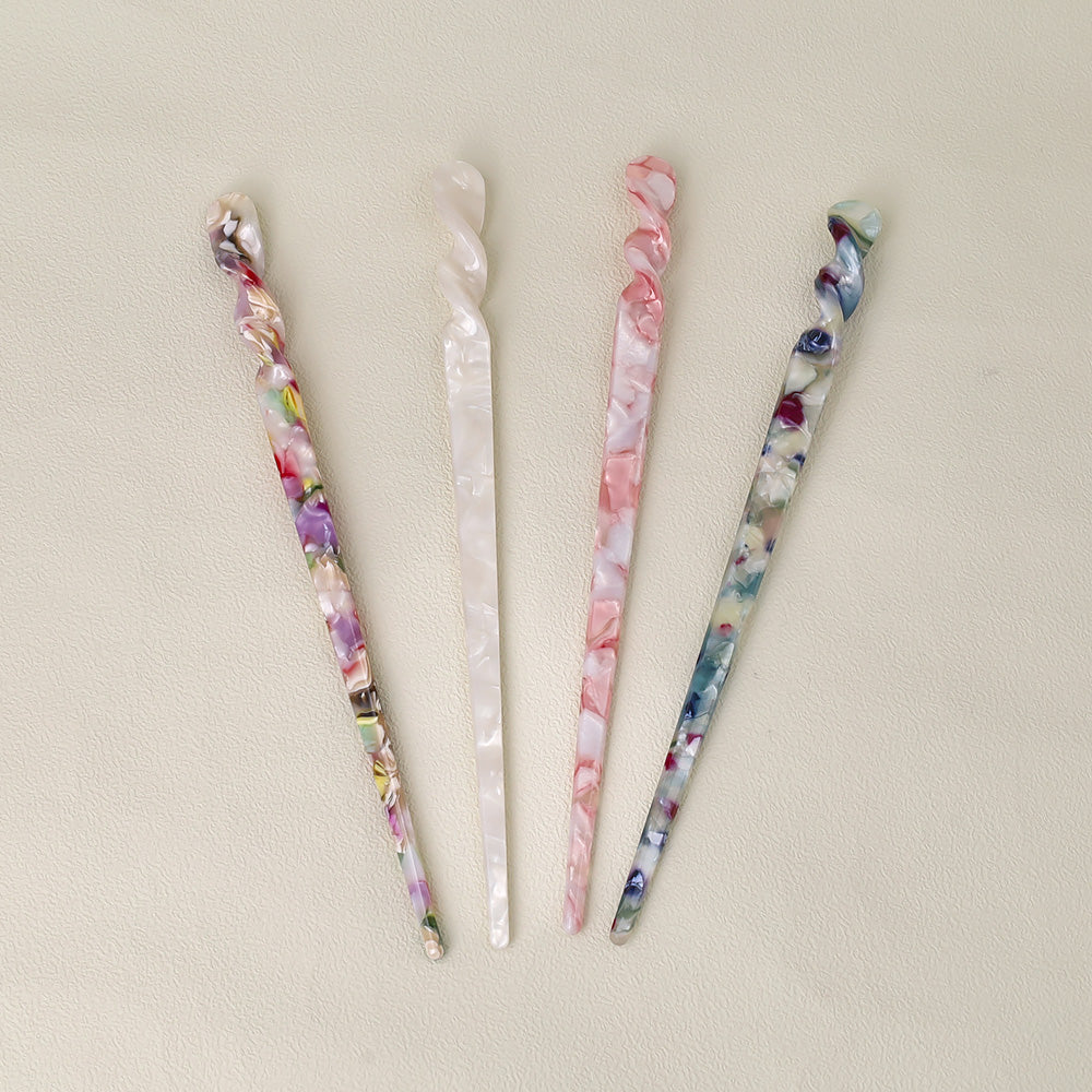かんざし hair stick マーブル カラー ツイスト