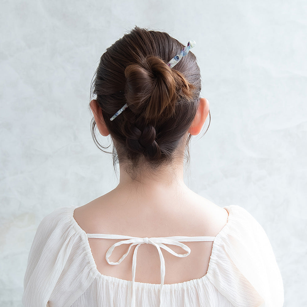 かんざし hair stick マーブル カラー ツイスト