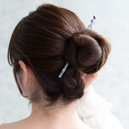 かんざし hair stick マーブル カラー ツイスト