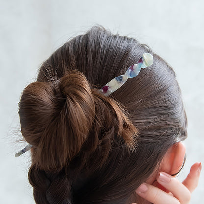 かんざし hair stick マーブル カラー ツイスト