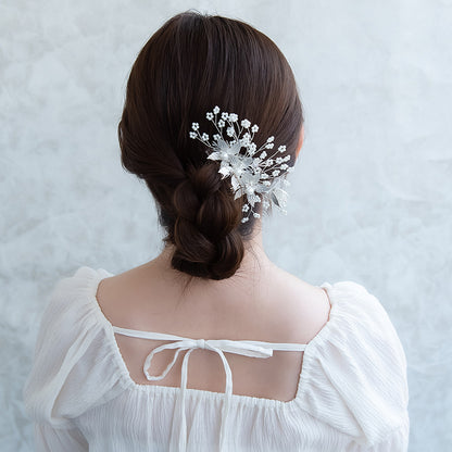 Classy コーム メタル フラワー プラパール ワイヤー ワイヤーコーム ヘアコーム
