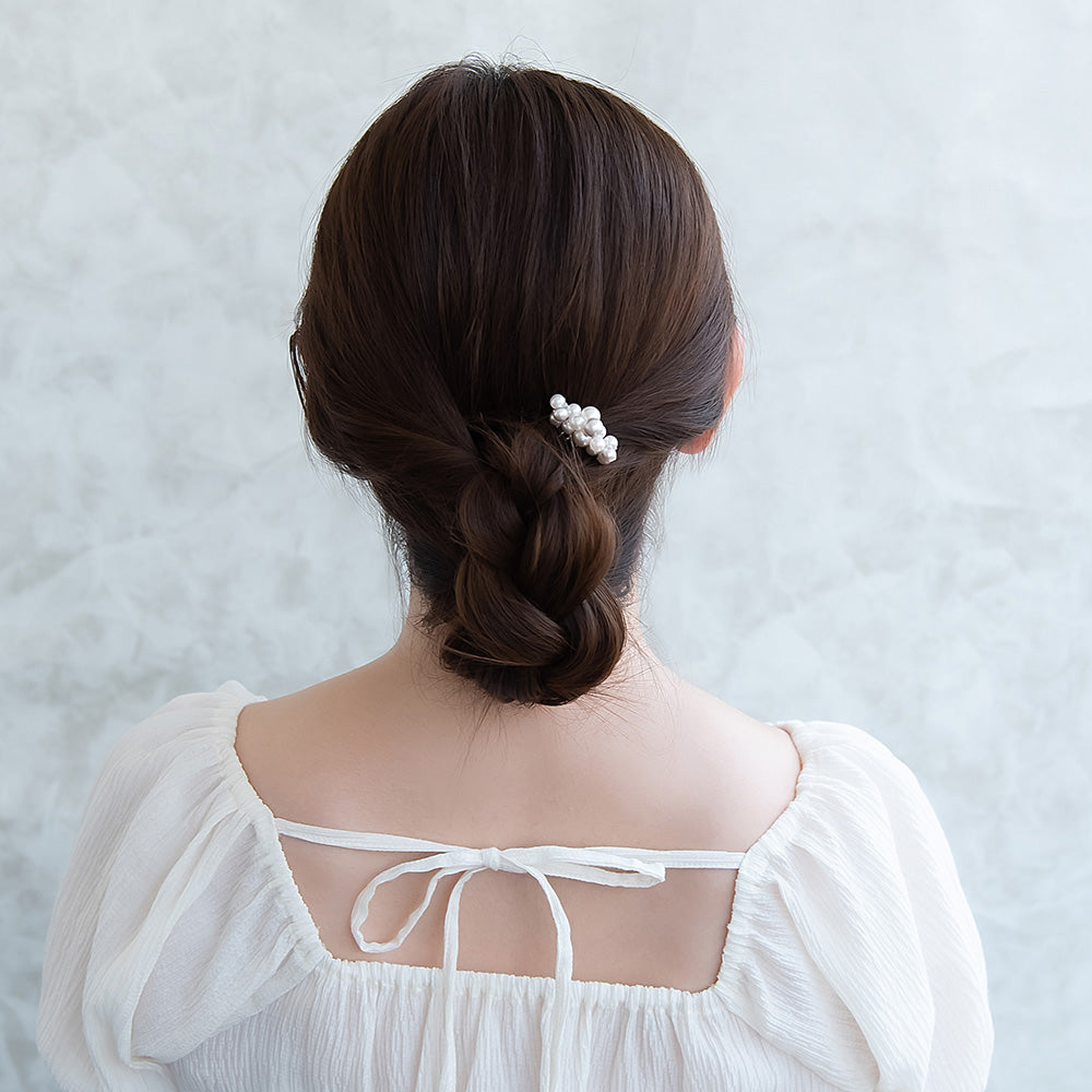 Classy コーム パール ミックスカラー ミニ ワイヤーコーム ヘアコーム