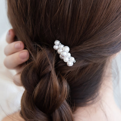 Classy コーム パール ミックスカラー ミニ ワイヤーコーム ヘアコーム
