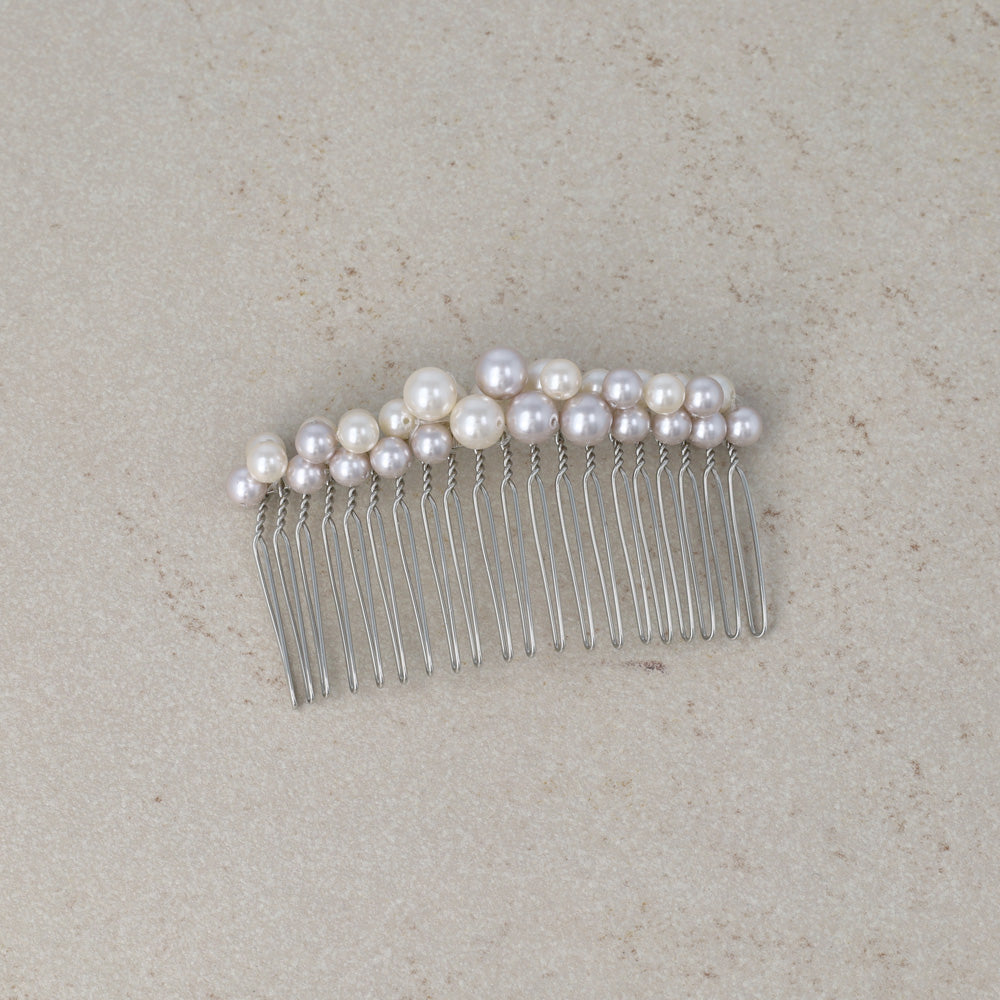 Classy コーム パール ミックスカラー ワイヤーコーム ヘアコーム