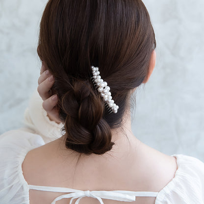Classy コーム パール ミックスカラー ワイヤーコーム ヘアコーム