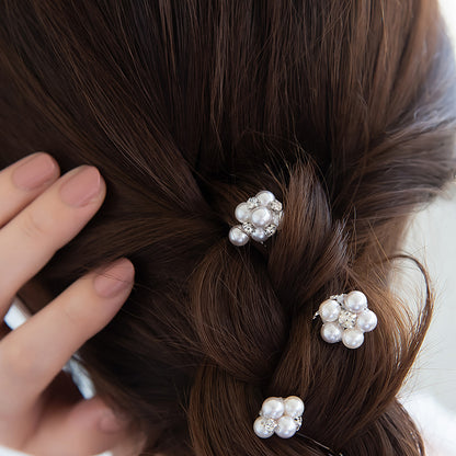 Classy ヘアピン ストーン パール ミックスカラー Uピン