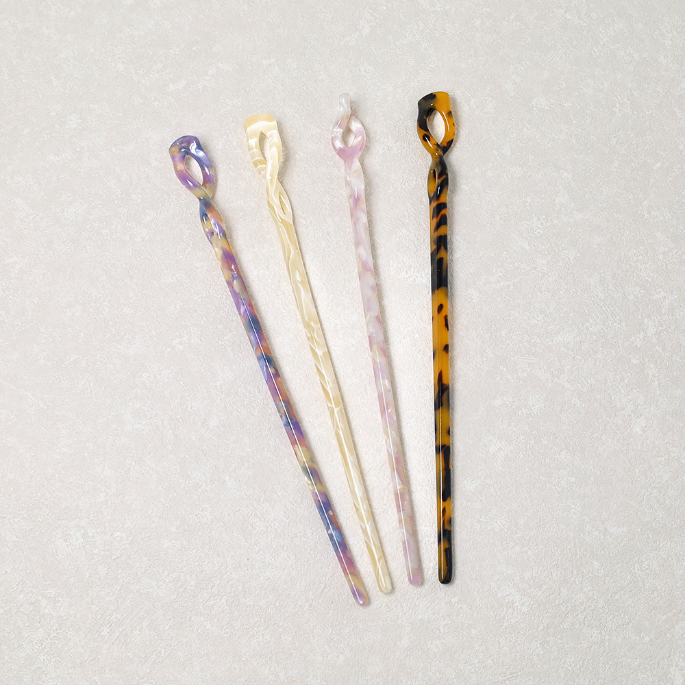 かんざし hair stick マーブル カラー ツイスト