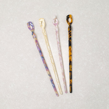 かんざし hair stick マーブル カラー ツイスト