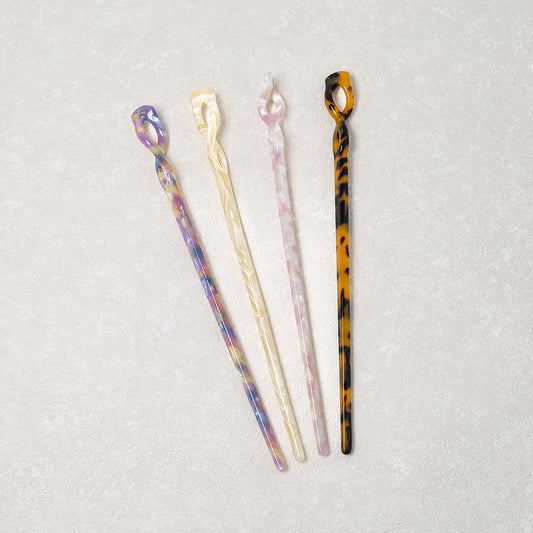 かんざし hair stick マーブル カラー ツイスト