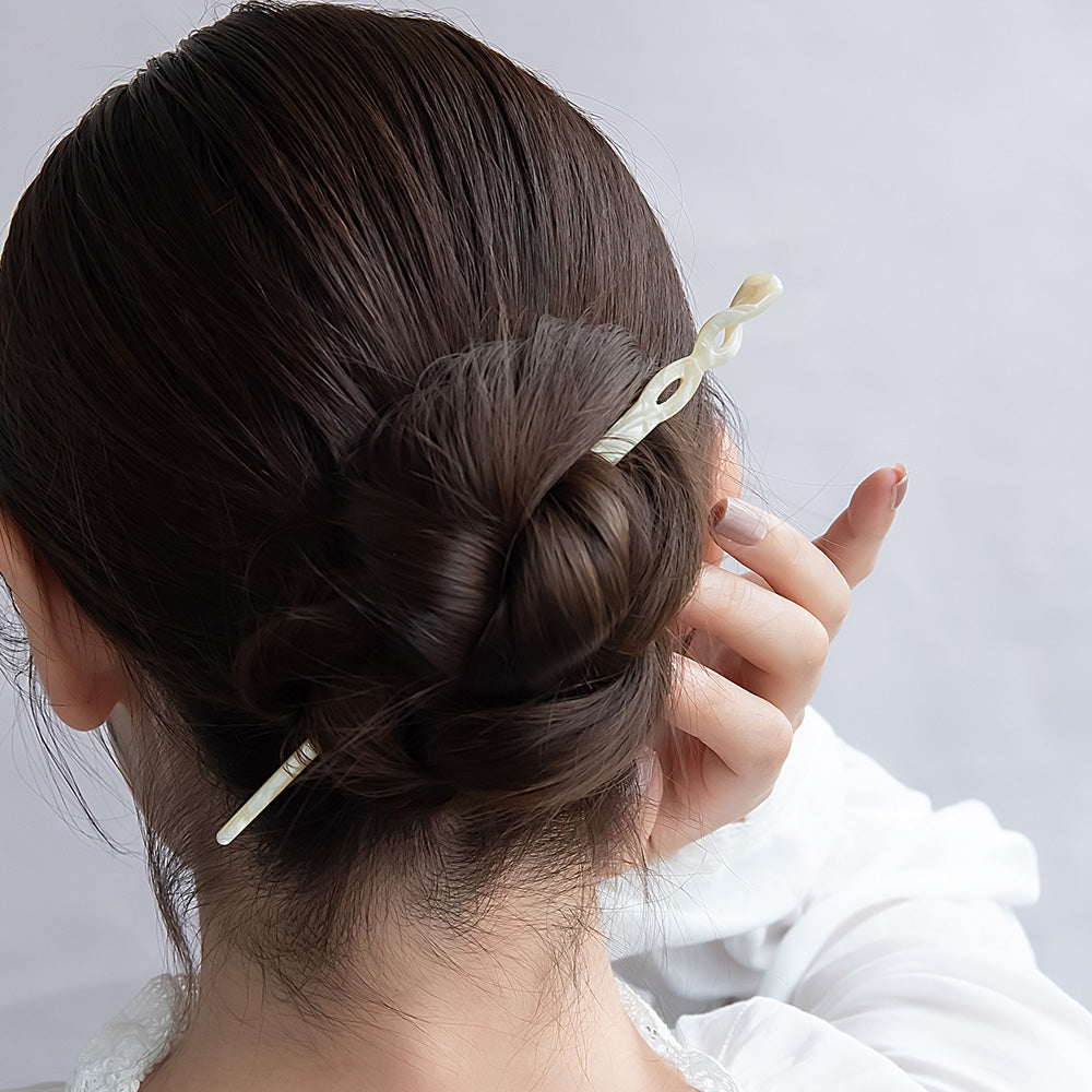 かんざし hair stick マーブル カラー ツイスト