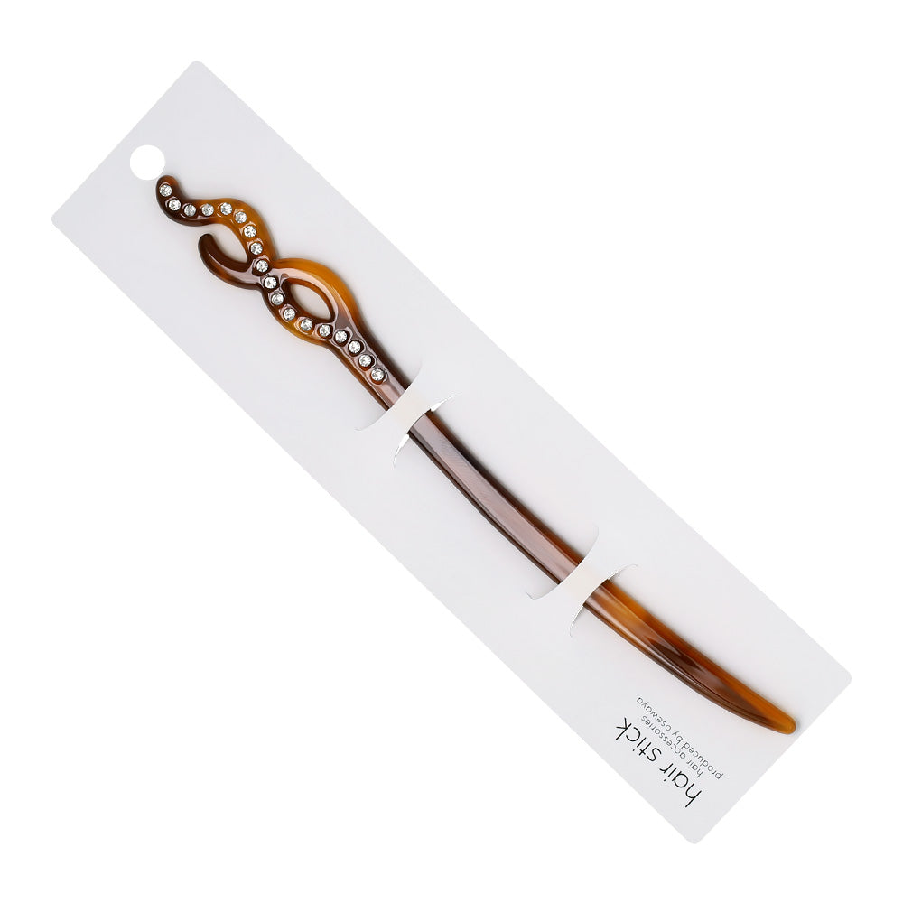 かんざし hair stick ストーン マーブル カラー クロス ウエーブ