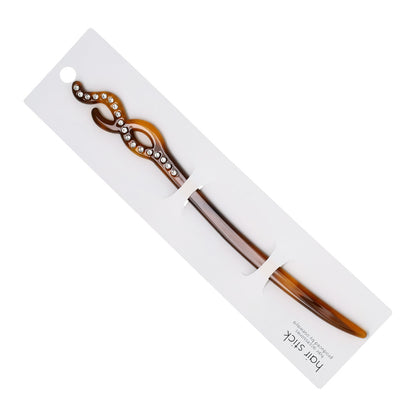 かんざし hair stick ストーン マーブル カラー クロス ウエーブ