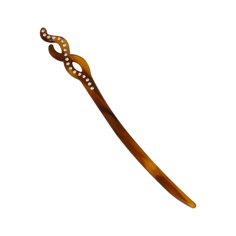 かんざし hair stick ストーン マーブル カラー クロス ウエーブ