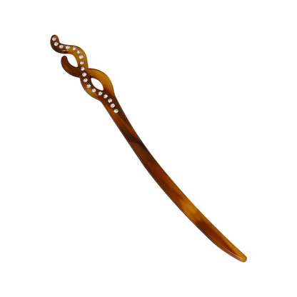 かんざし hair stick ストーン マーブル カラー クロス ウエーブ