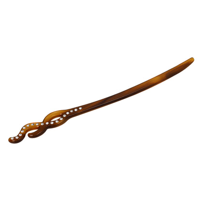 かんざし hair stick ストーン マーブル カラー クロス ウエーブ