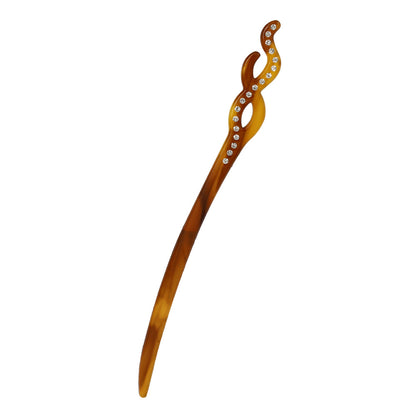 かんざし hair stick ストーン マーブル カラー クロス ウエーブ