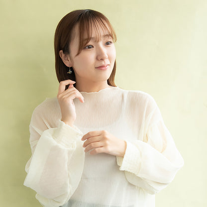 樹脂ピアス ニッケルフリー 惑星 星 宇宙 ドロップ ストーン ラメ スタッドピアス