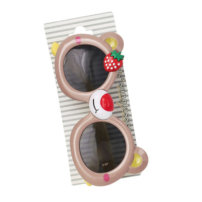 キッズアクセサリー ファッション用グラス いちご くま カラー レンズ