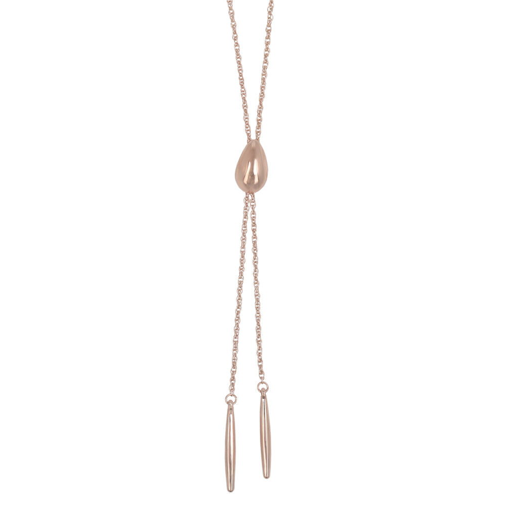 ネックレス ニッケルフリー ロゼシルバー ドロップ スティック