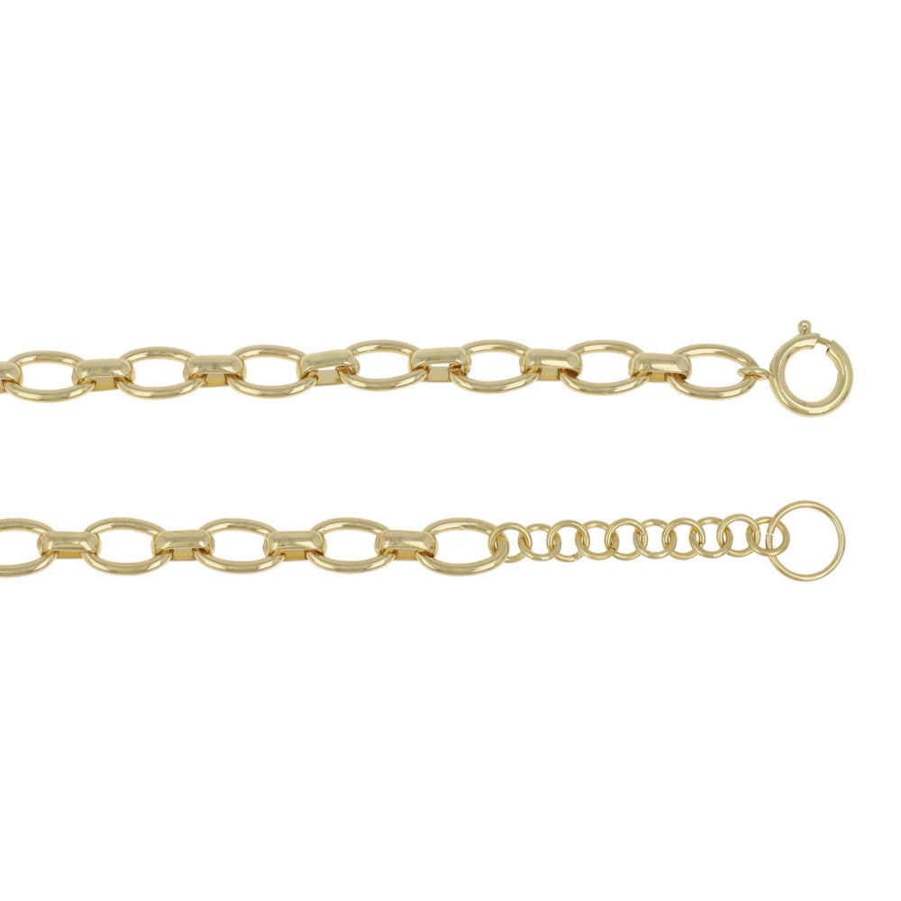 ネックレス Awesome ニッケルフリー メタル オーバルチェーン ショートネックレス