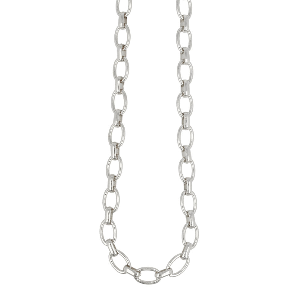 ネックレス Awesome ニッケルフリー メタル オーバルチェーン ショートネックレス