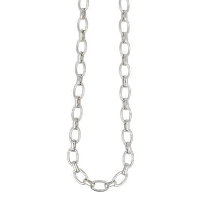 ネックレス Awesome ニッケルフリー メタル オーバルチェーン ショートネックレス