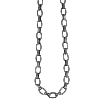 ネックレス Awesome ニッケルフリー メタル オーバルチェーン ショートネックレス