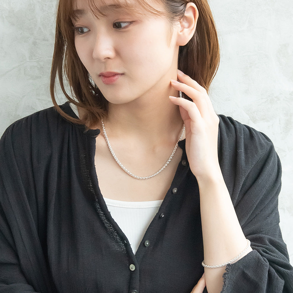 ネックレス Awesome ニッケルフリー メタル スピガチェーン ショートネックレス