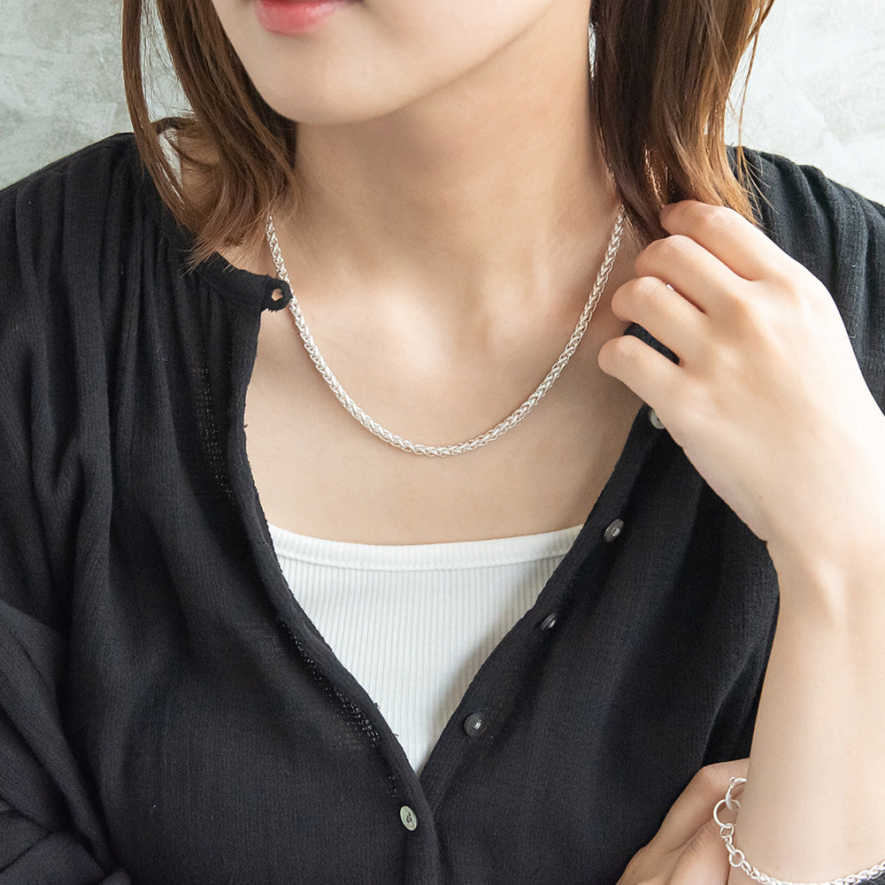 ネックレス Awesome ニッケルフリー メタル スピガチェーン ショートネックレス
