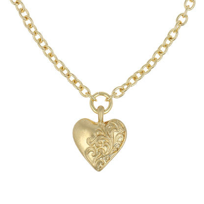 ネックレス Awesome ニッケルフリー メタル ハート チェーン ロングネックレス