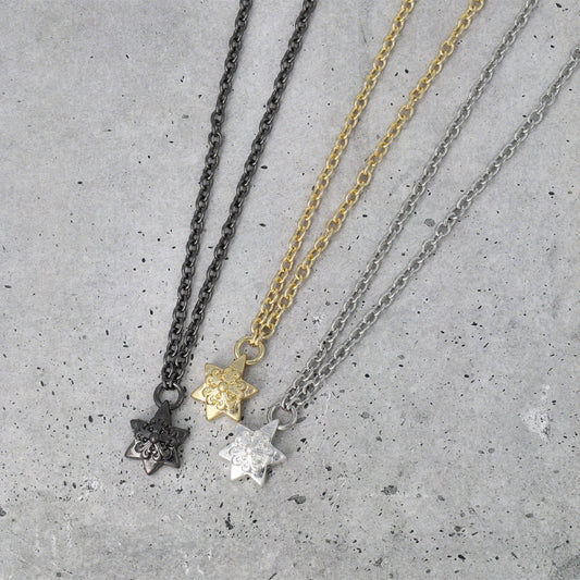 ネックレス Awesome ニッケルフリー メタル 星 フラワー チェーン ロングネックレス