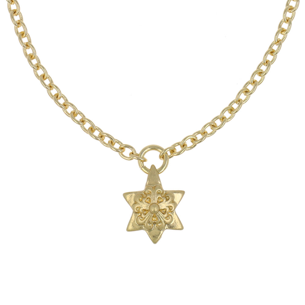 ネックレス Awesome ニッケルフリー メタル 星 フラワー チェーン ロングネックレス