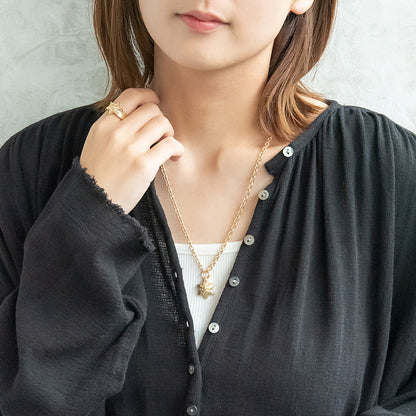 ネックレス Awesome ニッケルフリー メタル 星 フラワー チェーン ロングネックレス
