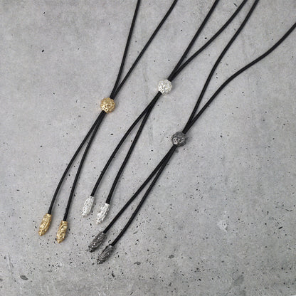 ネックレス Awesome ニッケルフリー メタル フラワー コード スライド Y字 ラリエット ロングネックレス