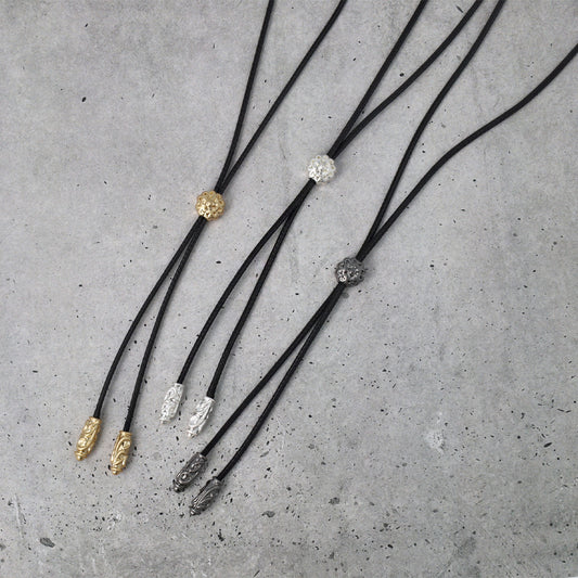 ネックレス Awesome ニッケルフリー メタル フラワー コード スライド Y字 ラリエット ロングネックレス