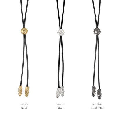 ネックレス Awesome ニッケルフリー メタル フラワー コード スライド Y字 ラリエット ロングネックレス