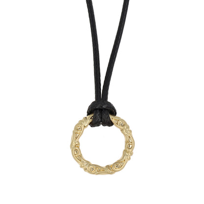 ネックレス Awesome ニッケルフリー メタル サークル コード スライドボール ロングネックレス