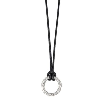 ネックレス Awesome ニッケルフリー メタル サークル コード スライドボール ロングネックレス