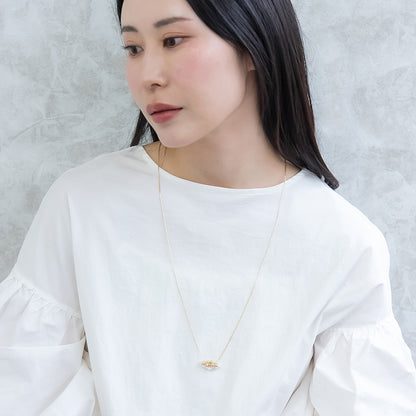 ネックレス ニッケルフリー メタル パール ロングネックレス