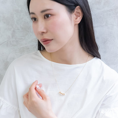 ネックレス ニッケルフリー メタル パール ロングネックレス