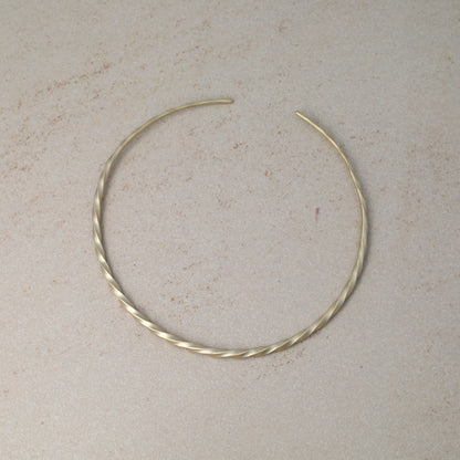 ネックレス ニッケルフリー sable gold メタル ツイスト チョーカー ネックカフ
