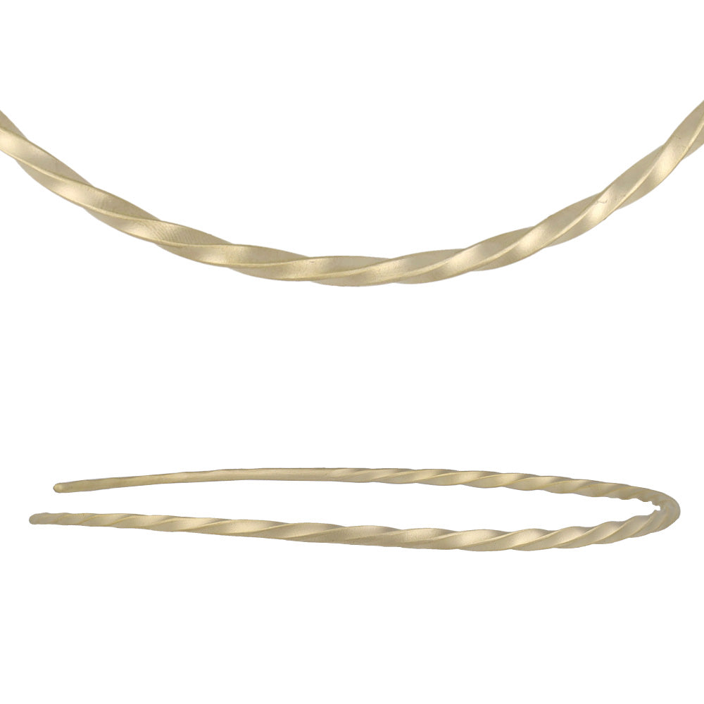 ネックレス ニッケルフリー sable gold メタル ツイスト チョーカー ネックカフ