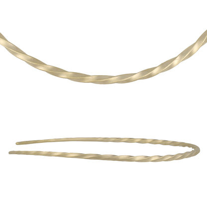 ネックレス ニッケルフリー sable gold メタル ツイスト チョーカー ネックカフ