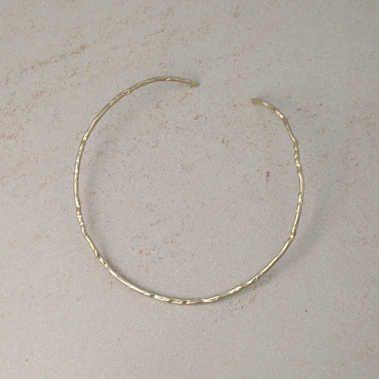 ネックレス ニッケルフリー sable gold メタル ウエーブ ライン カーブ チョーカー ネックカフ