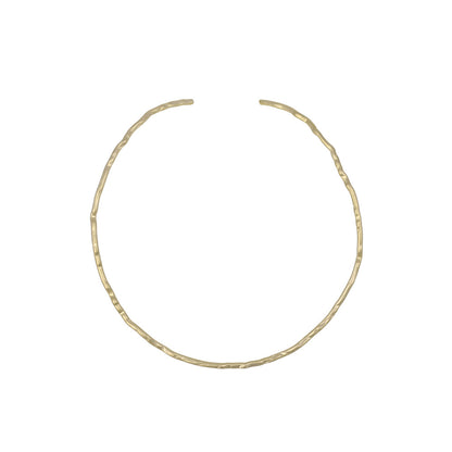 ネックレス ニッケルフリー sable gold メタル ウエーブ ライン カーブ チョーカー ネックカフ