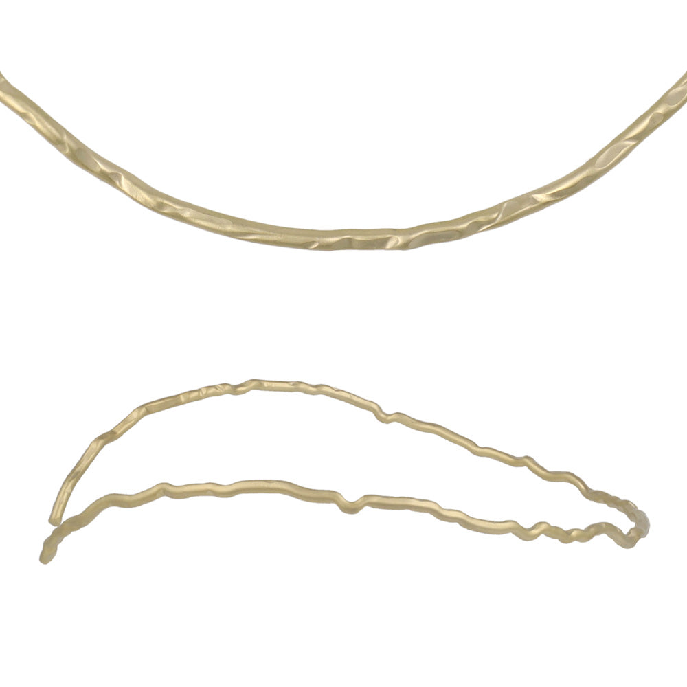 ネックレス ニッケルフリー sable gold メタル ウエーブ ライン カーブ チョーカー ネックカフ
