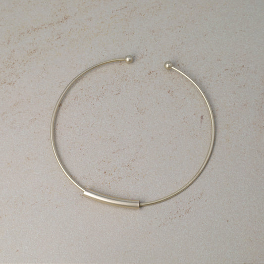 ネックレス ニッケルフリー sable gold メタル パイプ チョーカー ネックカフ