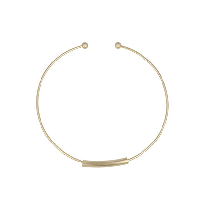 ネックレス ニッケルフリー sable gold メタル パイプ チョーカー ネックカフ