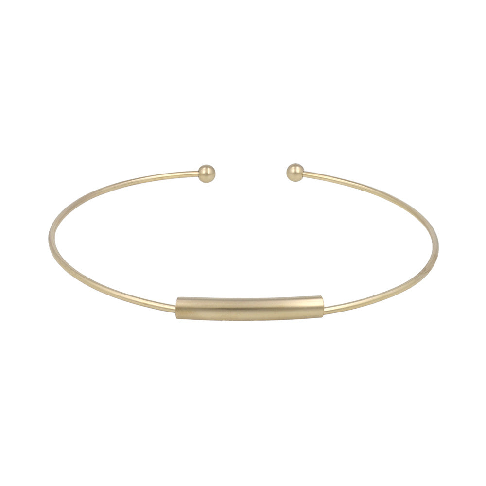 ネックレス ニッケルフリー sable gold メタル パイプ チョーカー ネックカフ